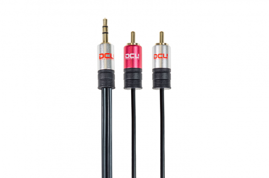 CABLE DCU 1X JACK M a 2X RCA M 3M