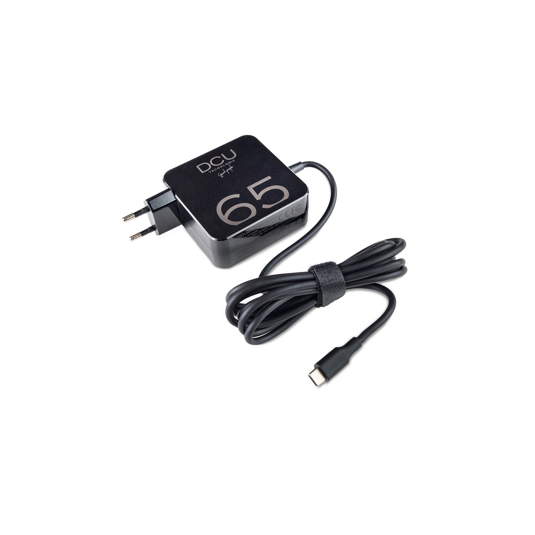 CARGADOR DCU PORTATIL USB C 65W 1.8M