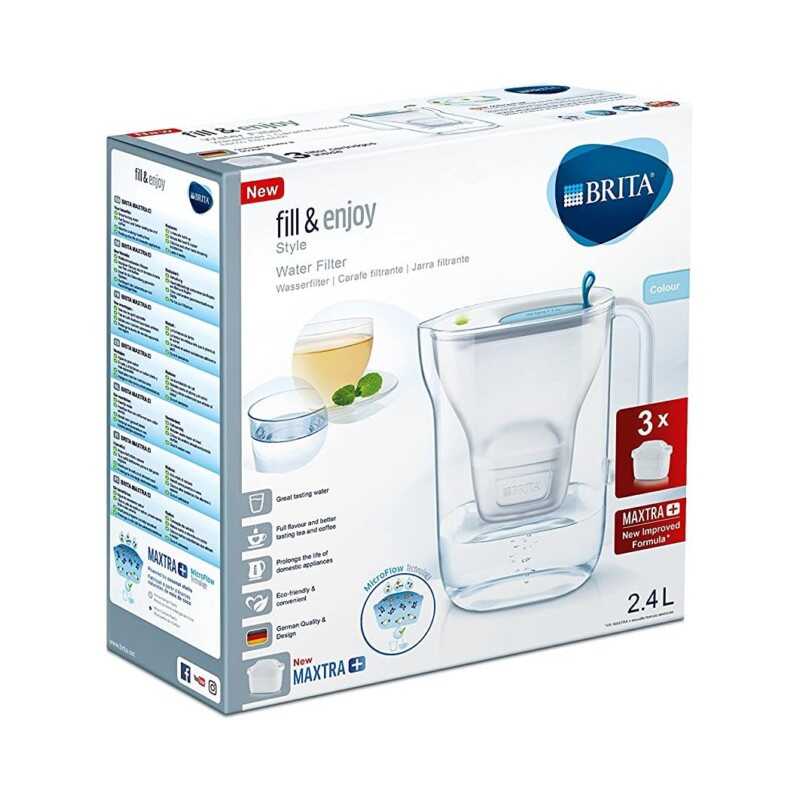 JARRA BRITA STYLE AZUL 3 FILTROS MAXTRA+ 1058103