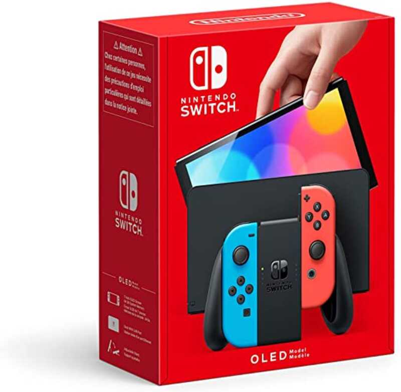CONSOLA NINTENDO SWITCH OLED AZUL/ROJA NEON