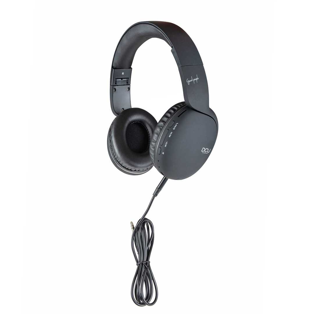 AURICULARES DCU BLUETOOTH DIADEMA + JACK NEGRO