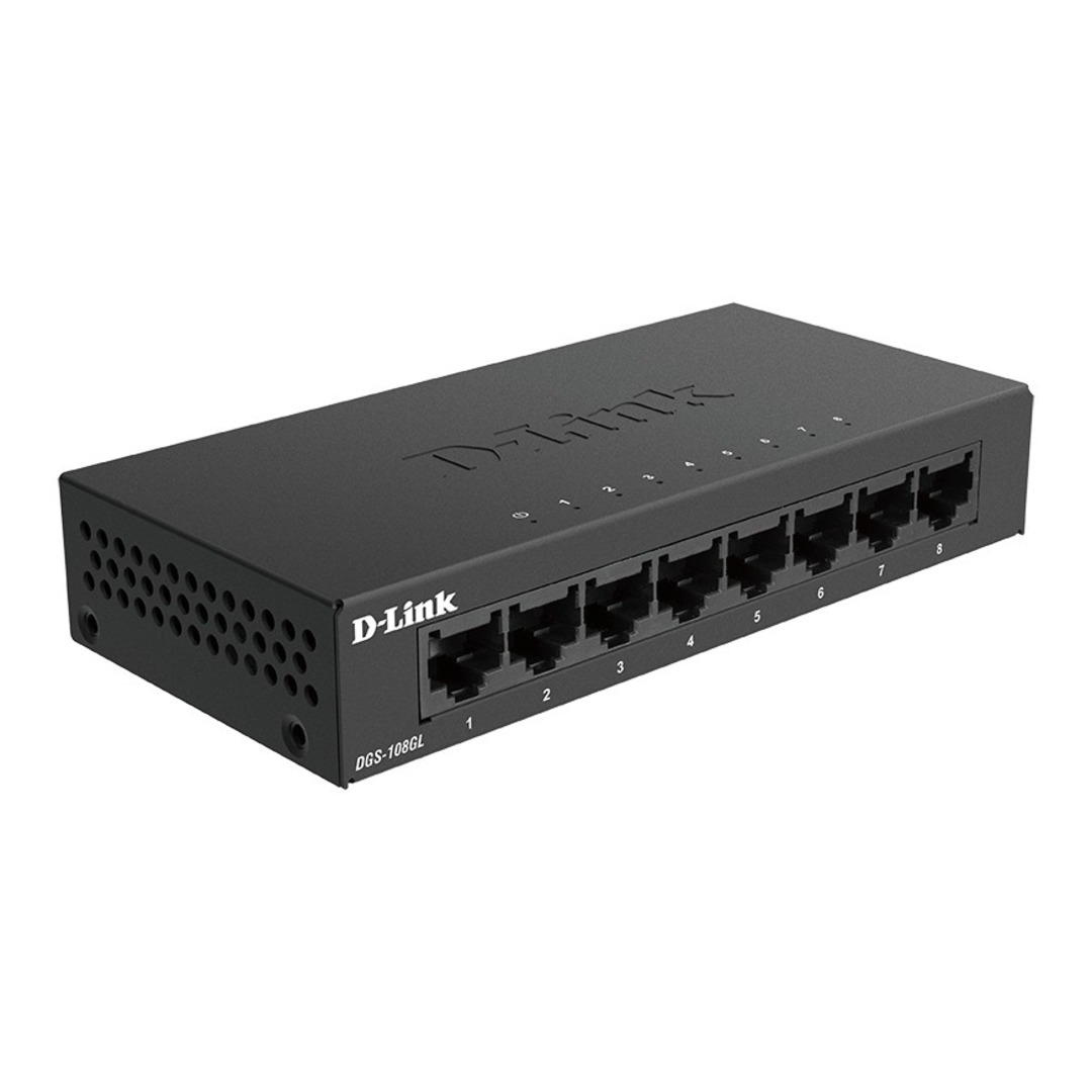 SWITCH D-LINK DGS-108GL METAL 8 PUERTOS GIGABIT