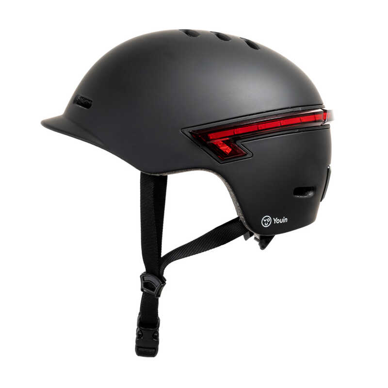 CASCO YOUIN MA1015 CON INTERMITENTES NEGRO