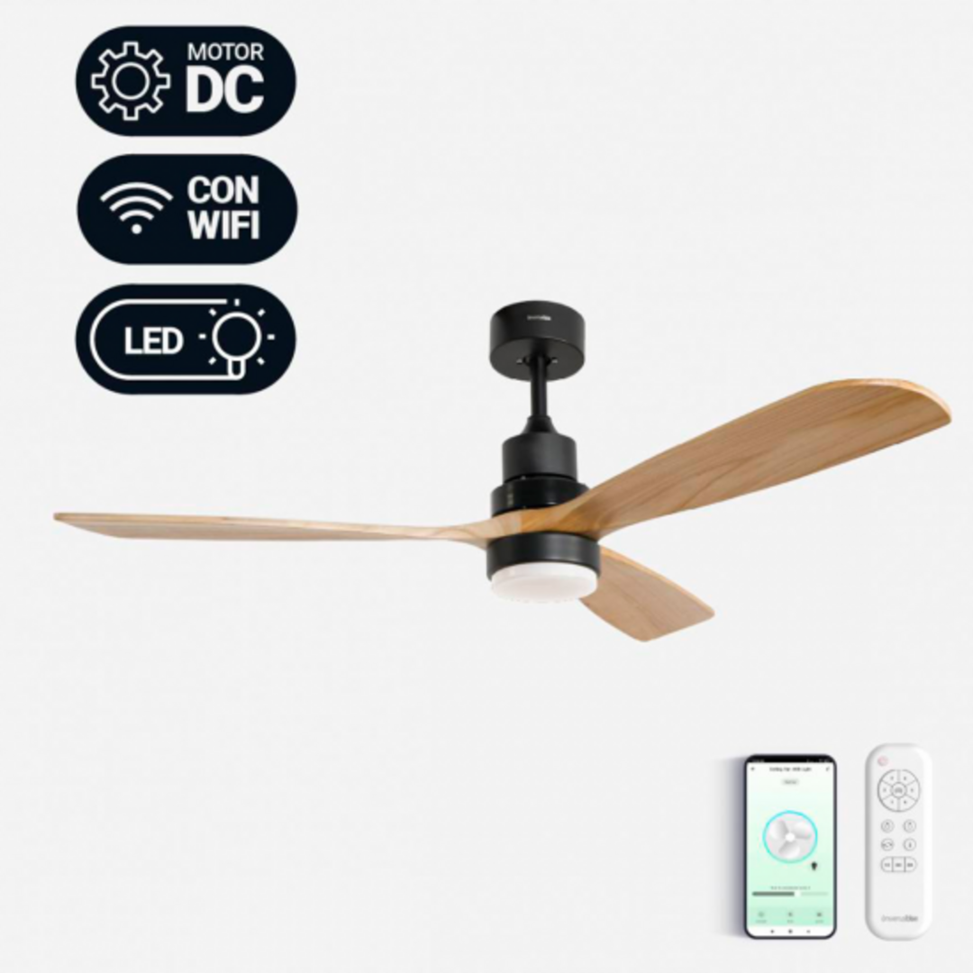 VENTILADOR TECHO U.BLUE ALM 4056 3A 142CM LED DC