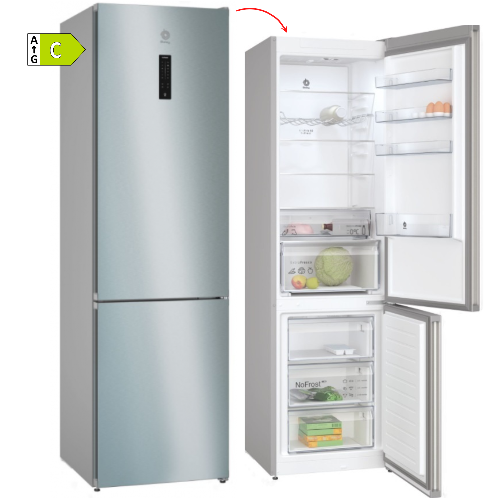 FRICOM. BALAY 3KFC867XI 203X60 NF INOX DSP