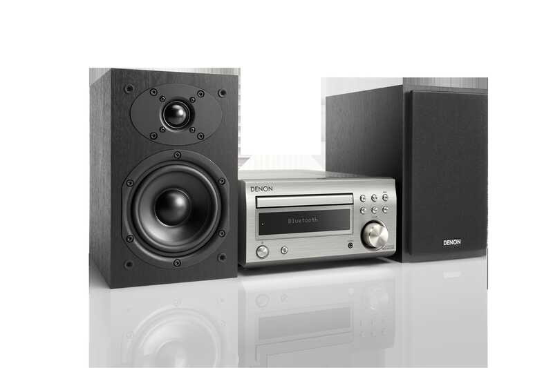 CADENA DENON D-M41DAB BLUETOOTH 30W SILVER/NEGRO