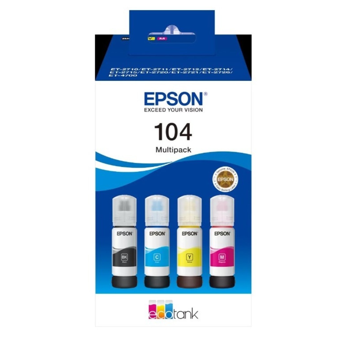 TINTA EPSON 104 ECOTANK MULTIPACK 4 COLORES