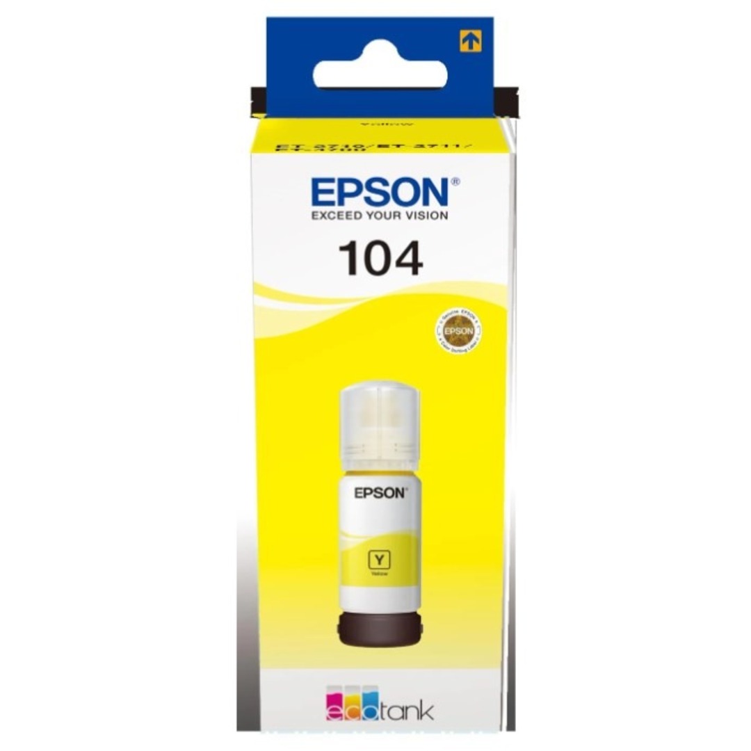 TINTA EPSON 104 ECOTANK AMARILLA C13T00P440