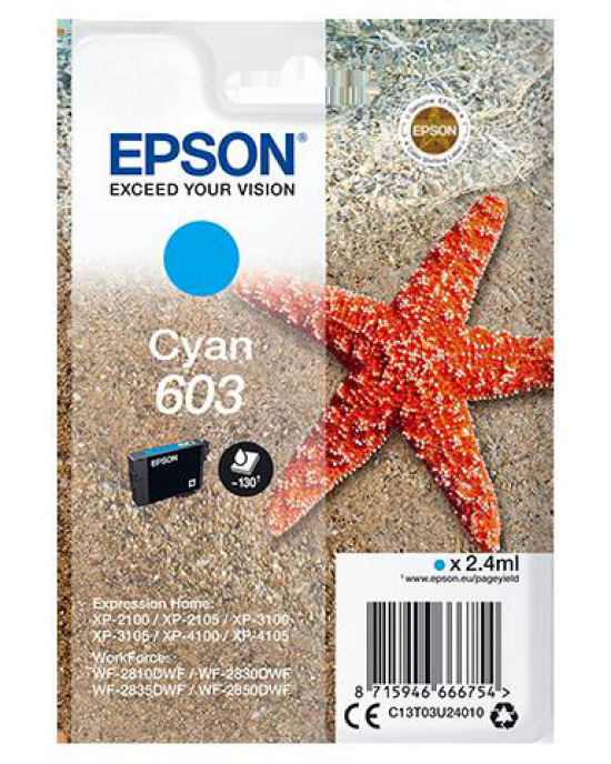 TINTA EPSON 603 CIAN C13T03U24010