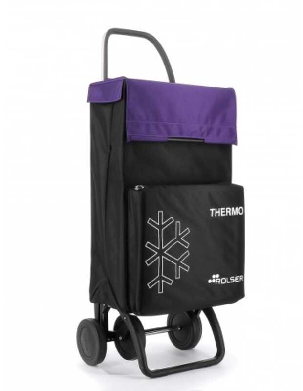 CARRO-COMPRA ROLSER TER060 TERMO MF4 NEGRO/MALVA