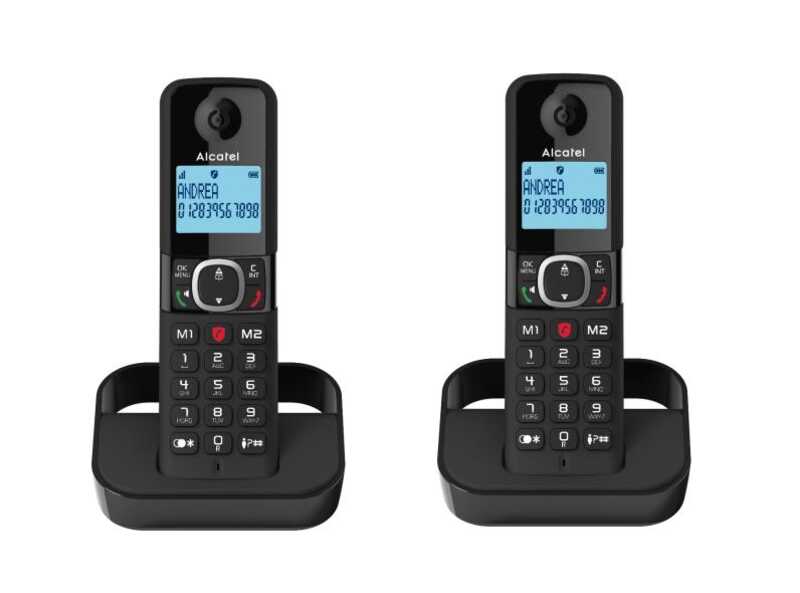 TELEFONO DECT ALCATEL F860 DUO BLACK