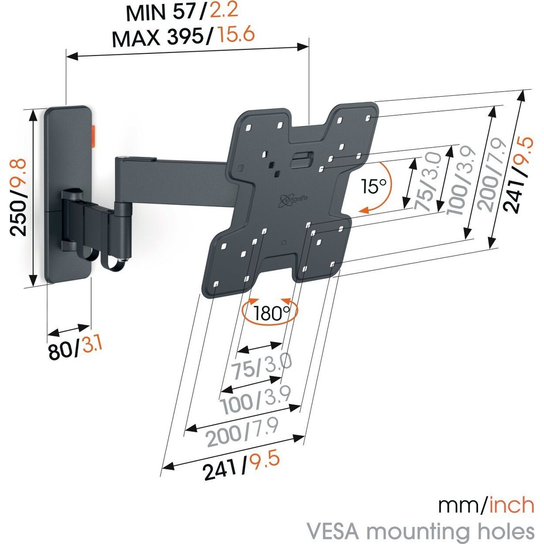 SOPORTE TV VOGEL S 1243 FULL MOTION+ SMALL WAL 43