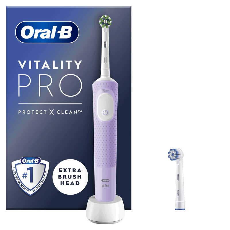 DENTAL ORALB VITALITY PRO MORADO 2 CABEZALES