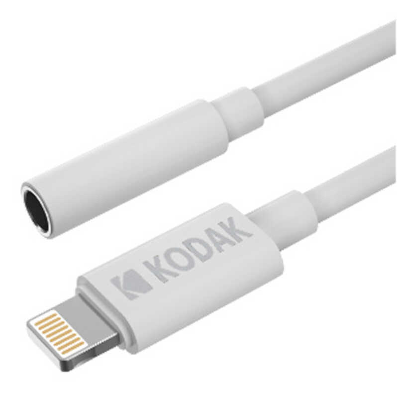 CABLE KODAK JACK 3,5 HEMBRA a LIGHTNING 10CM BLANC