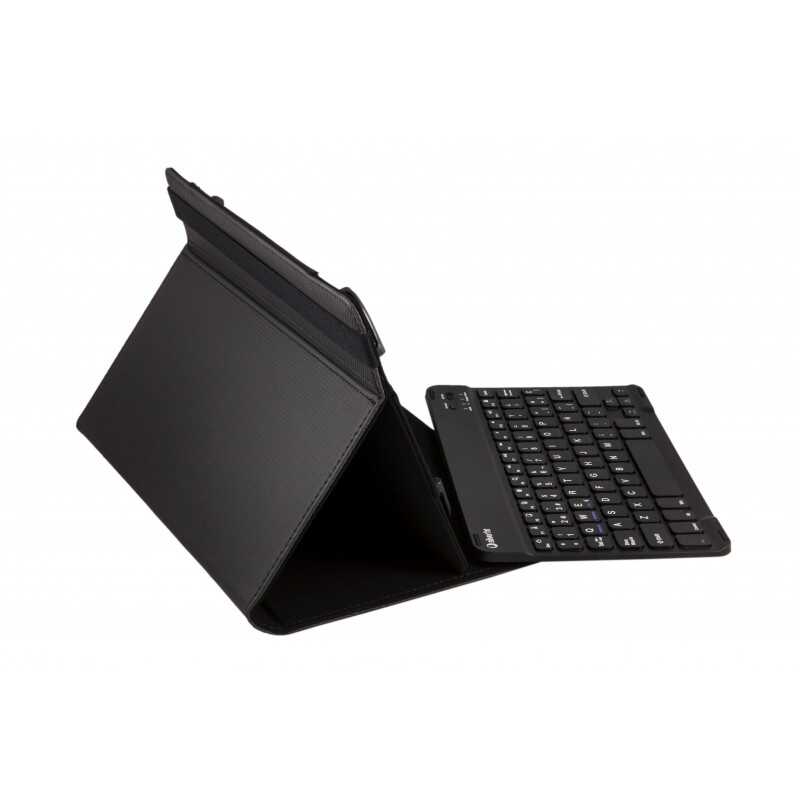 FUNDA Y TECLADO BT SILVER HT UNIVERSAL 9-11 NEGRA