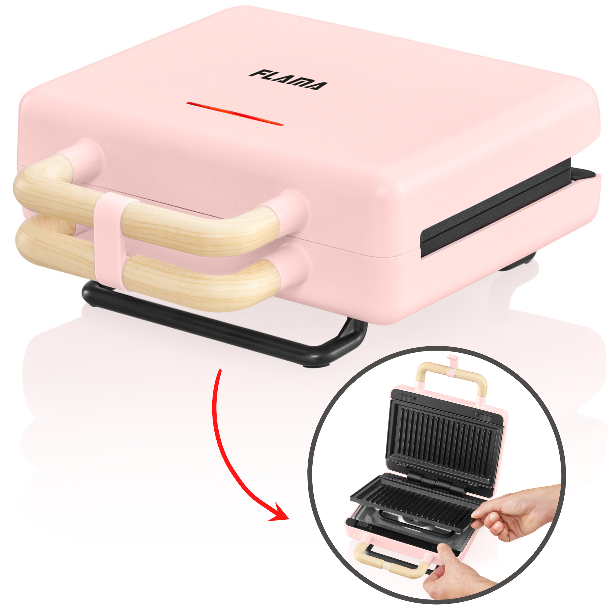 SANDWICH. FLAMA 4963FL CHERRY PINK 800W