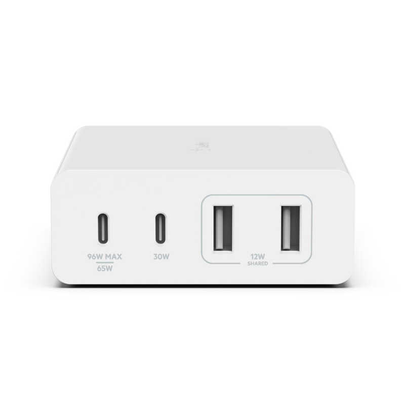 CARGADOR BELKIN 2XUSB C+2USB A 108W GAN CARGA RAPI