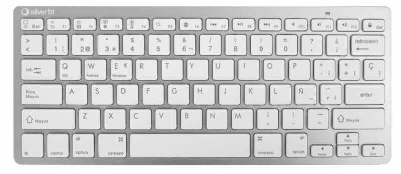 TECLADO SILVER HT EDITION INALAMBRICO BLANCO BLUET