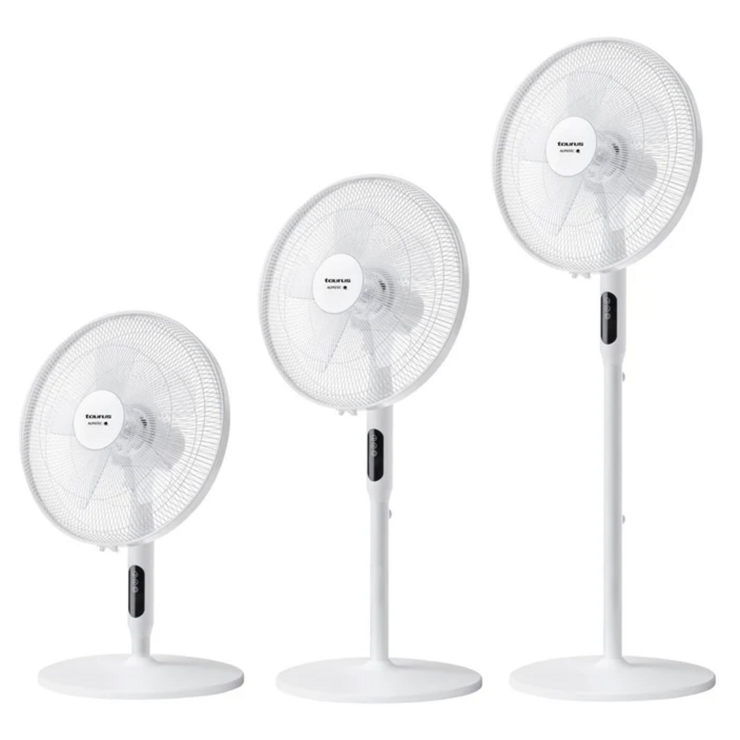 VENTILADOR PIE TAURUS ICE BRISE 40CM 3EN1 BCO TIMR