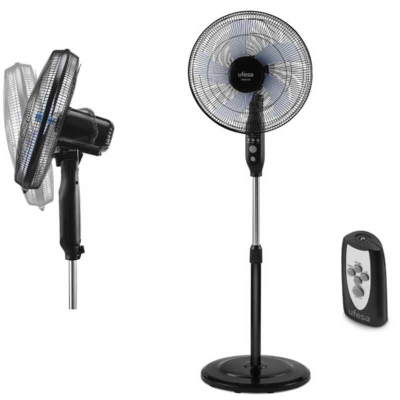 VENTILADOR PIE UFESA DAKOTA 40CM 50W MD NGRO