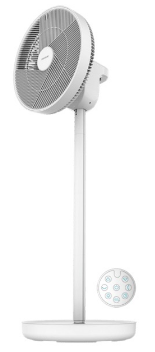 VENTILADOR PIE CECOTEC 2600 8243 BATERIA 34HRS 3D