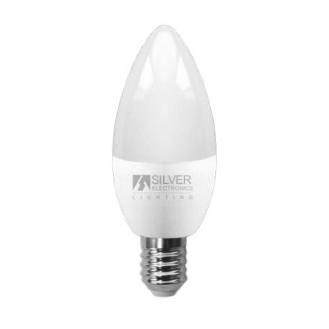 BOM SILVERELECTRONICS LED ECO VELA E14 3000K 600LM