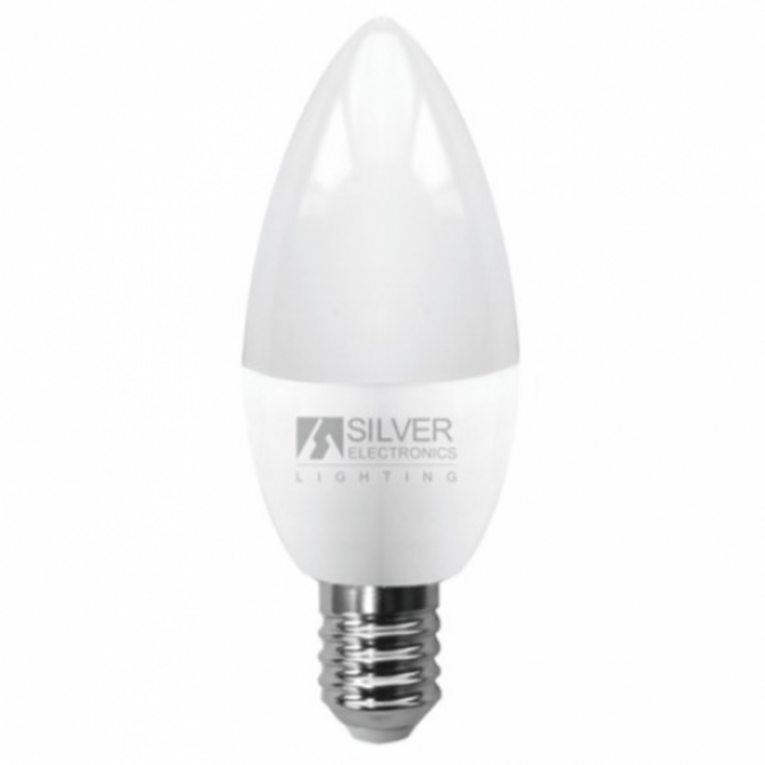 BOM SILVERELECTRONICS LED ECO VELA E14 6000K 600LM