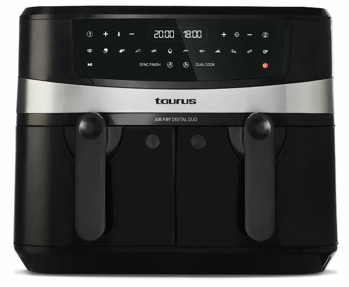 FREIDORA AIRE TAURUS DIGITAL DUO 4,5X2 9L SINCRO