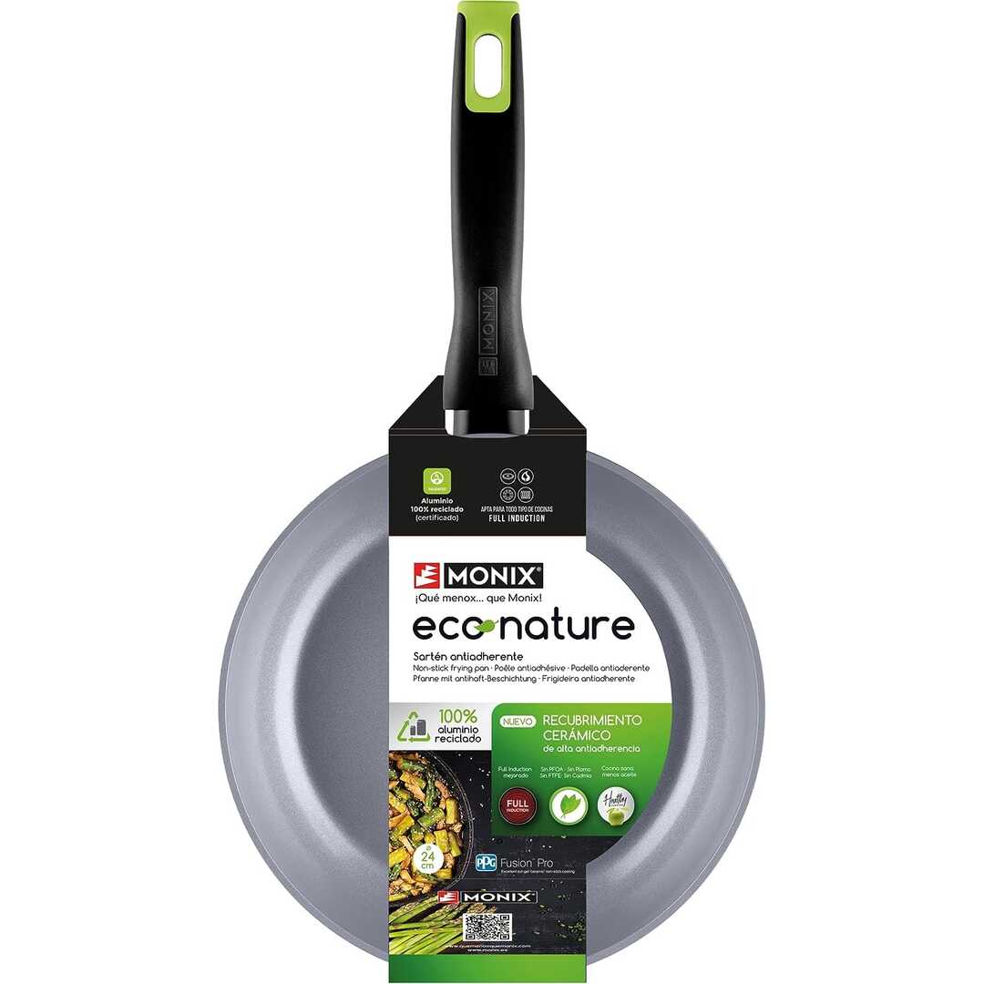SARTEN MONIX ECO NATURE 22 NUEVA CERAMICA NAT