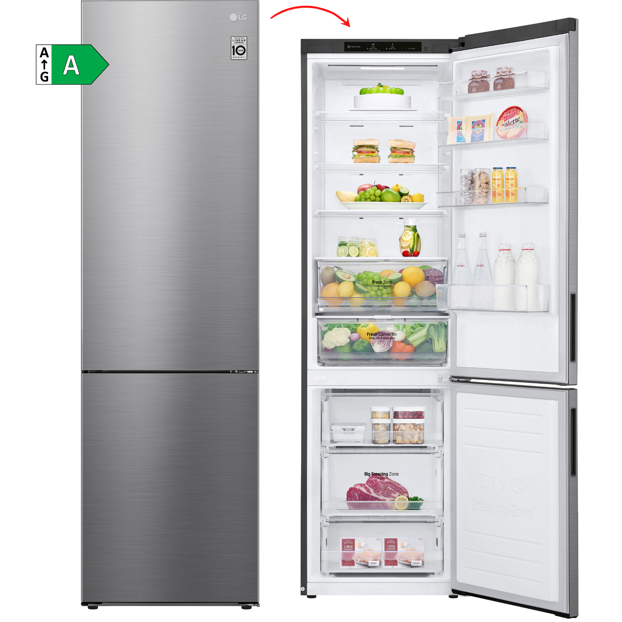 FRICOM. LG GBP62PZNAC 203x60 INOX