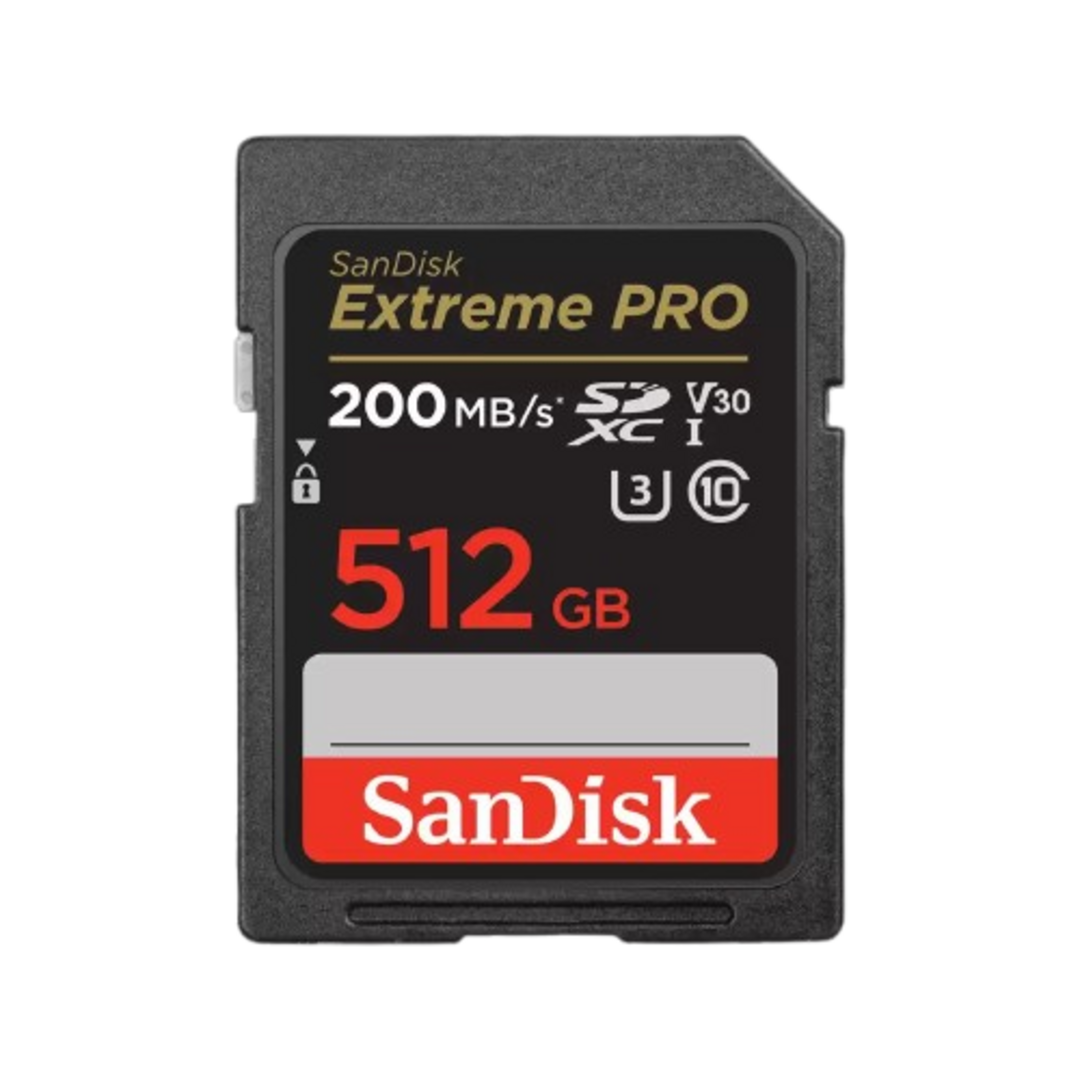 TARJ. MEM. SANDISK SD SDXC EXTREME PRO 512GB 200M/