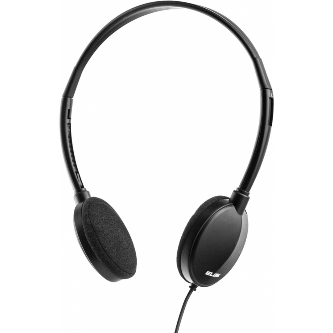 AURICULARES ELBE AU889 TV DIADEMA CABLE 5MTS NEG