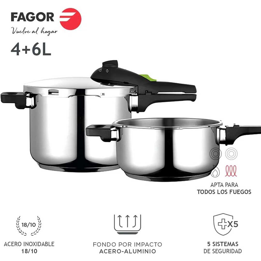 OLLA PRESION RAPID. FAGOR RAPID XPRESS 4+6L