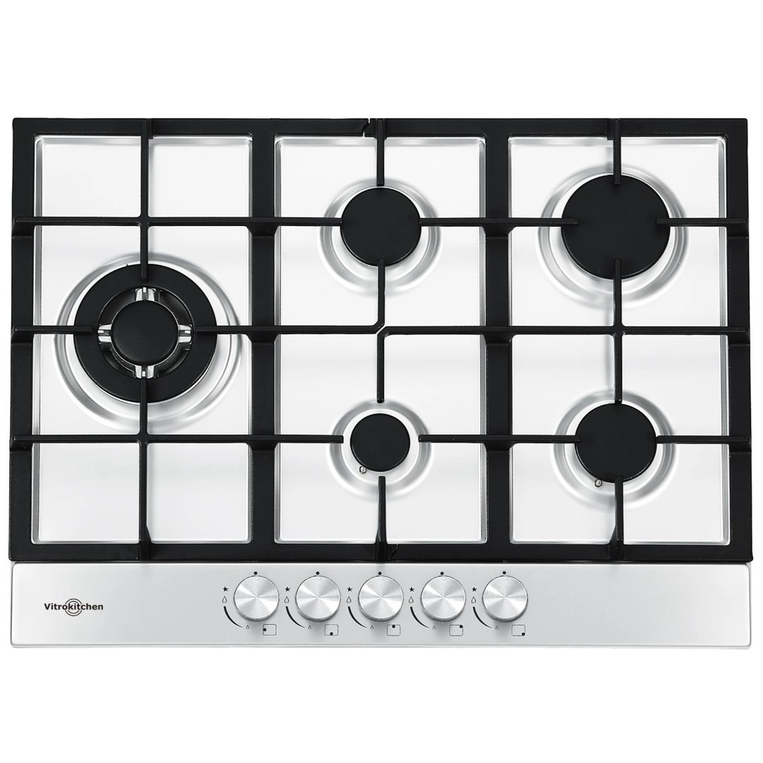 ENCIM. VITROKITCHEN EN73IN 5F 70CM GAS NAT INOX