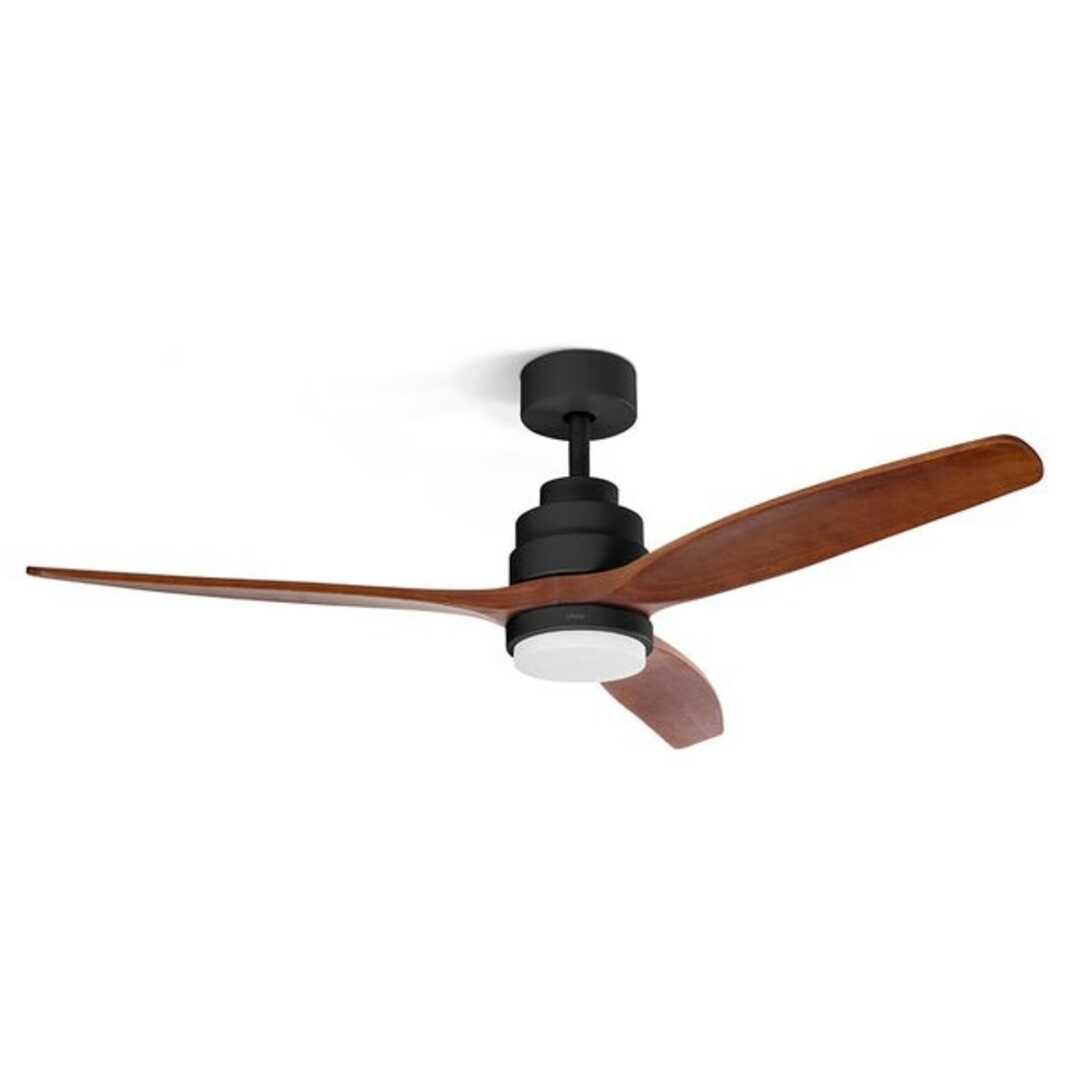 VENTILADOR TECHO UFESA NEPAL NEGRO/ROBLE 132CM LED
