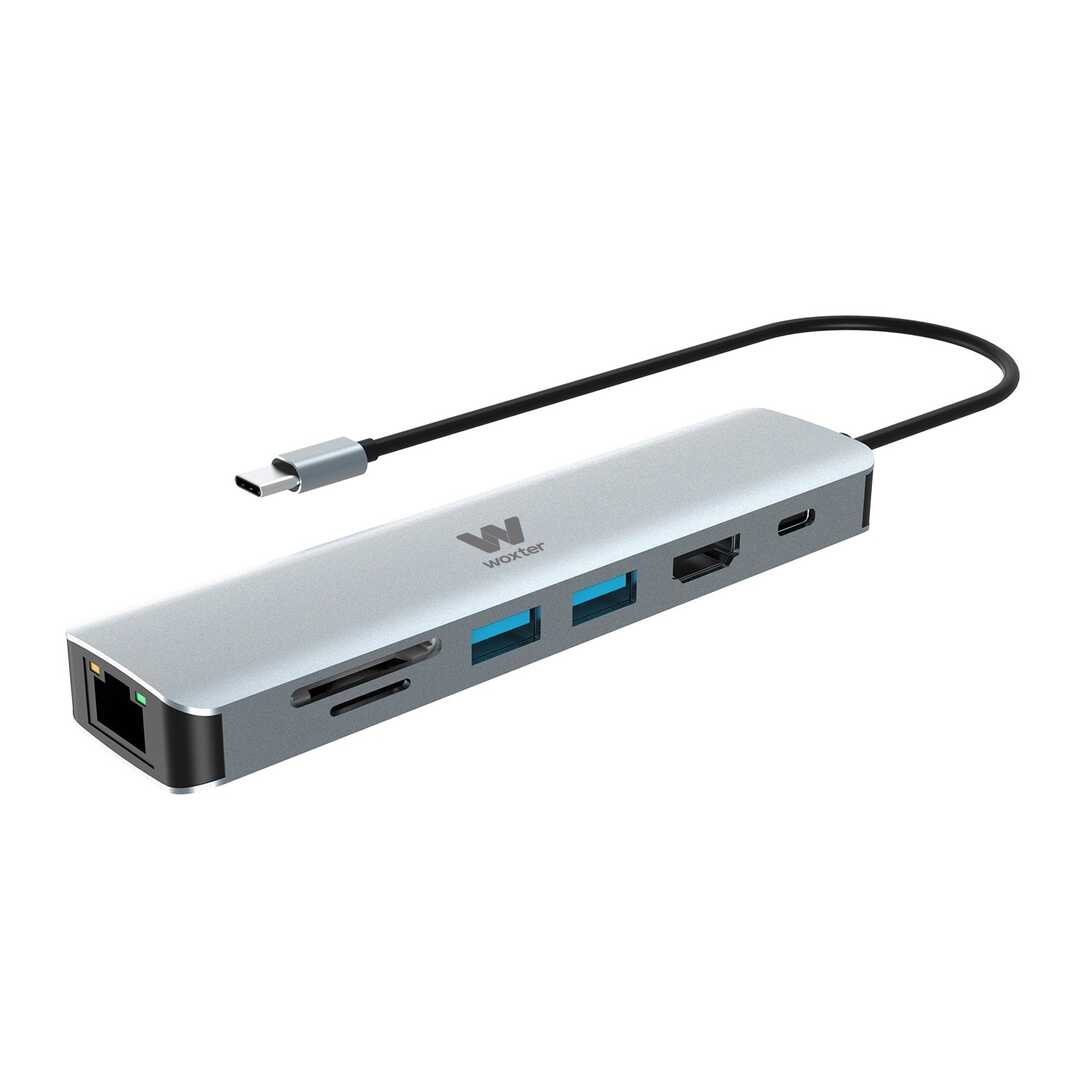 DOCKING HUB 7 IN 1 WOXTER ALUMINUM