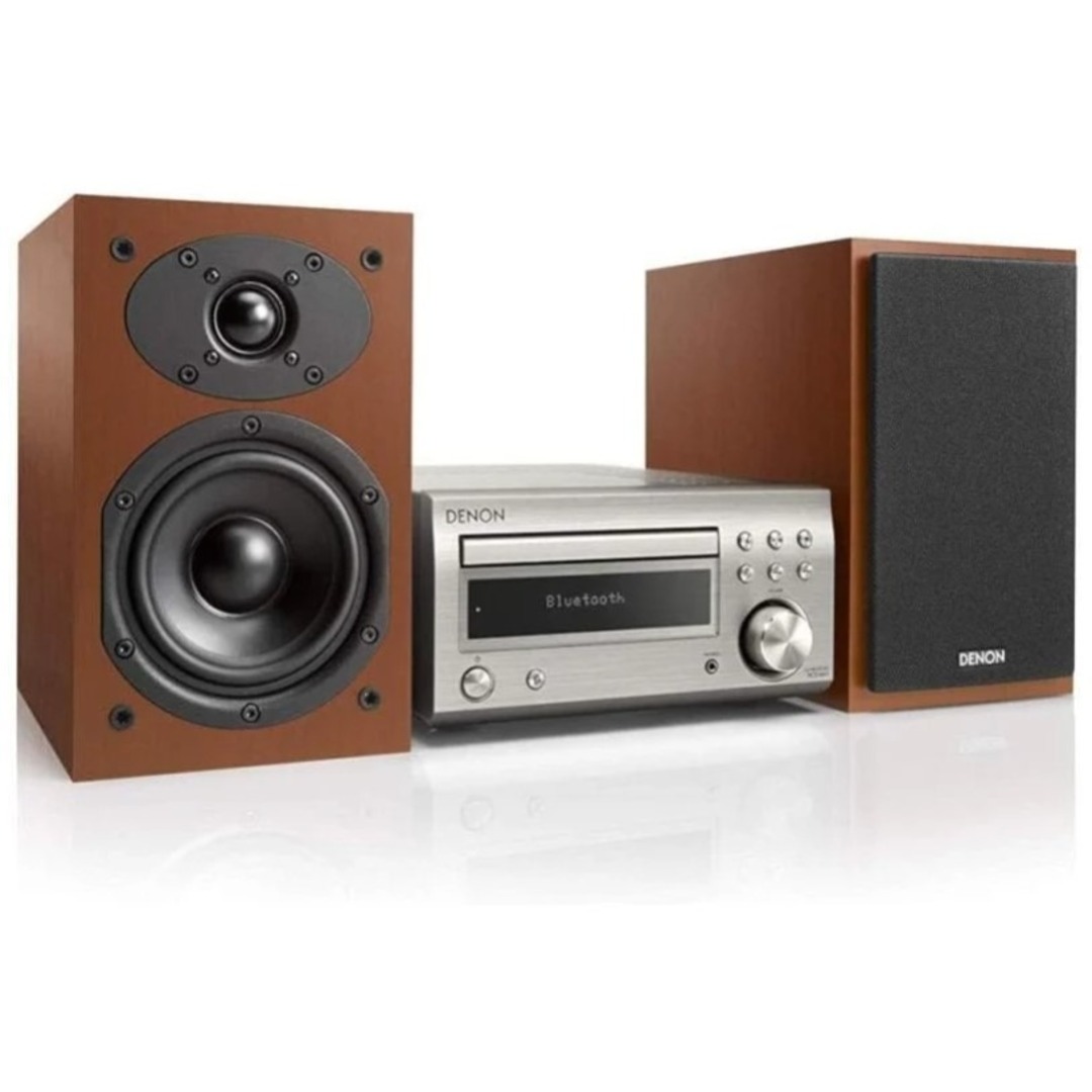 CADENA DENON D-M41 BLUETOOTH 30W SILVER/CHERRY