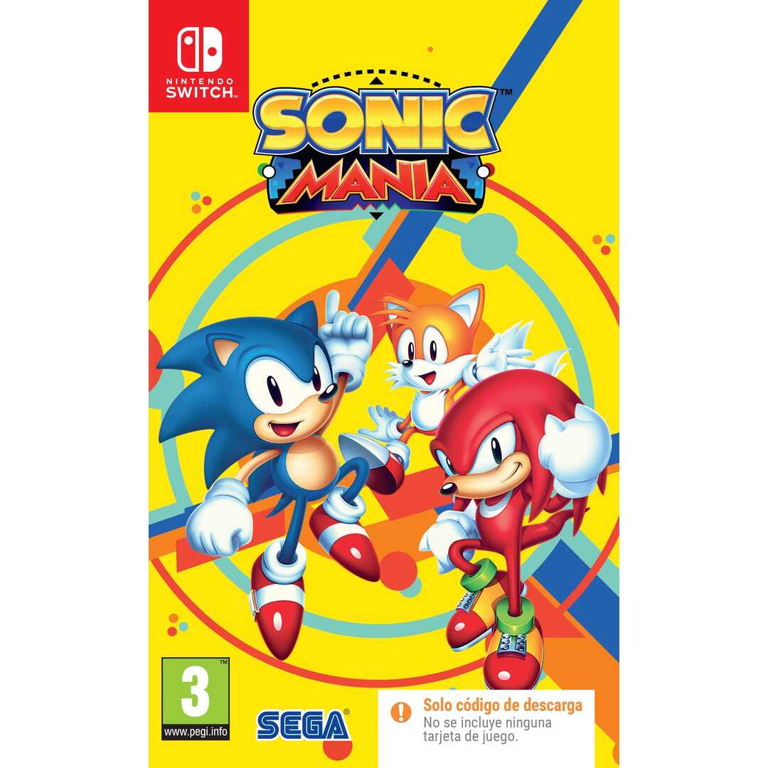 JGO. SWITCH SONIC MANIA CODIGO DIGITAL