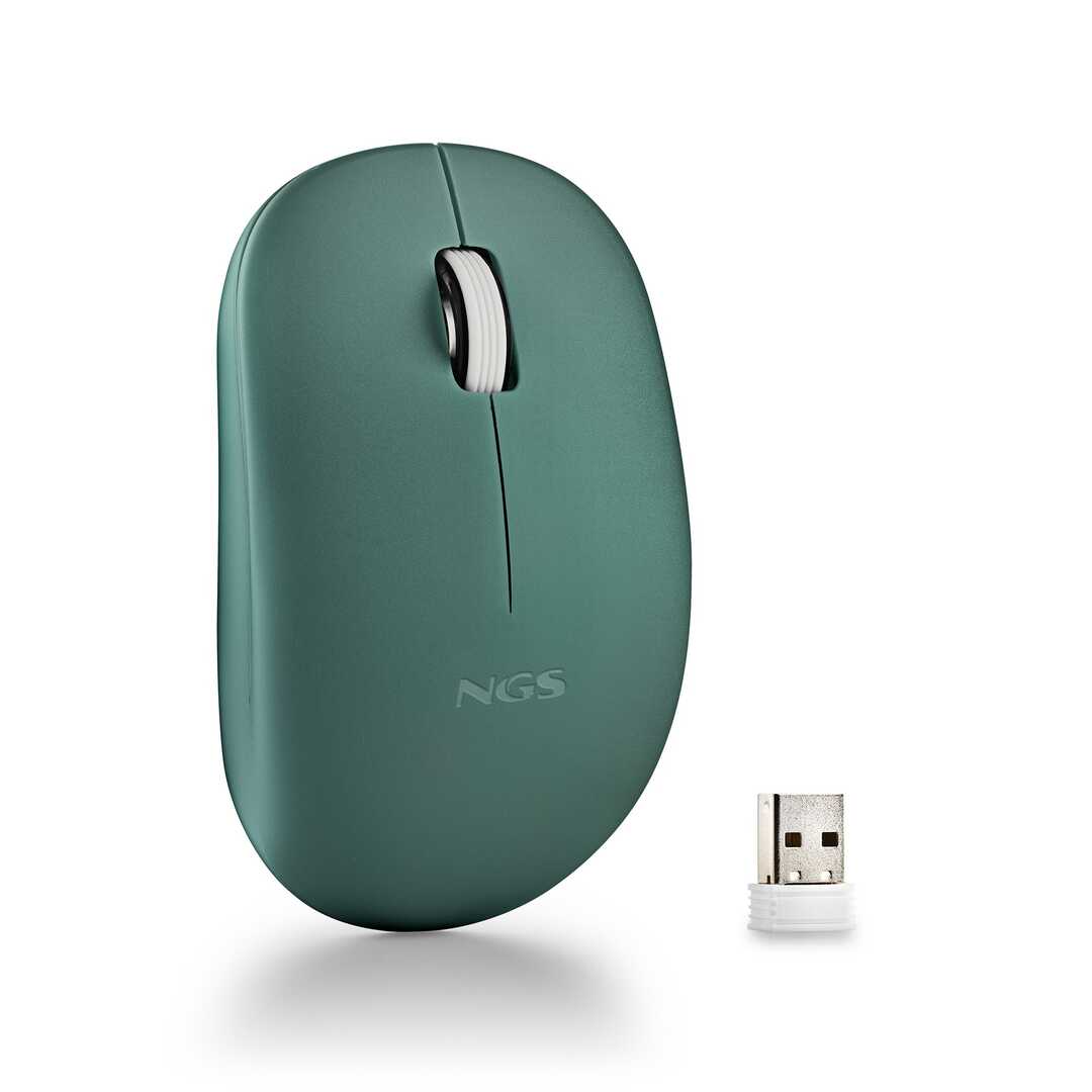 RATON NGS FOGPROGREEN INALAMBRICO SILENCIOSO VERDE