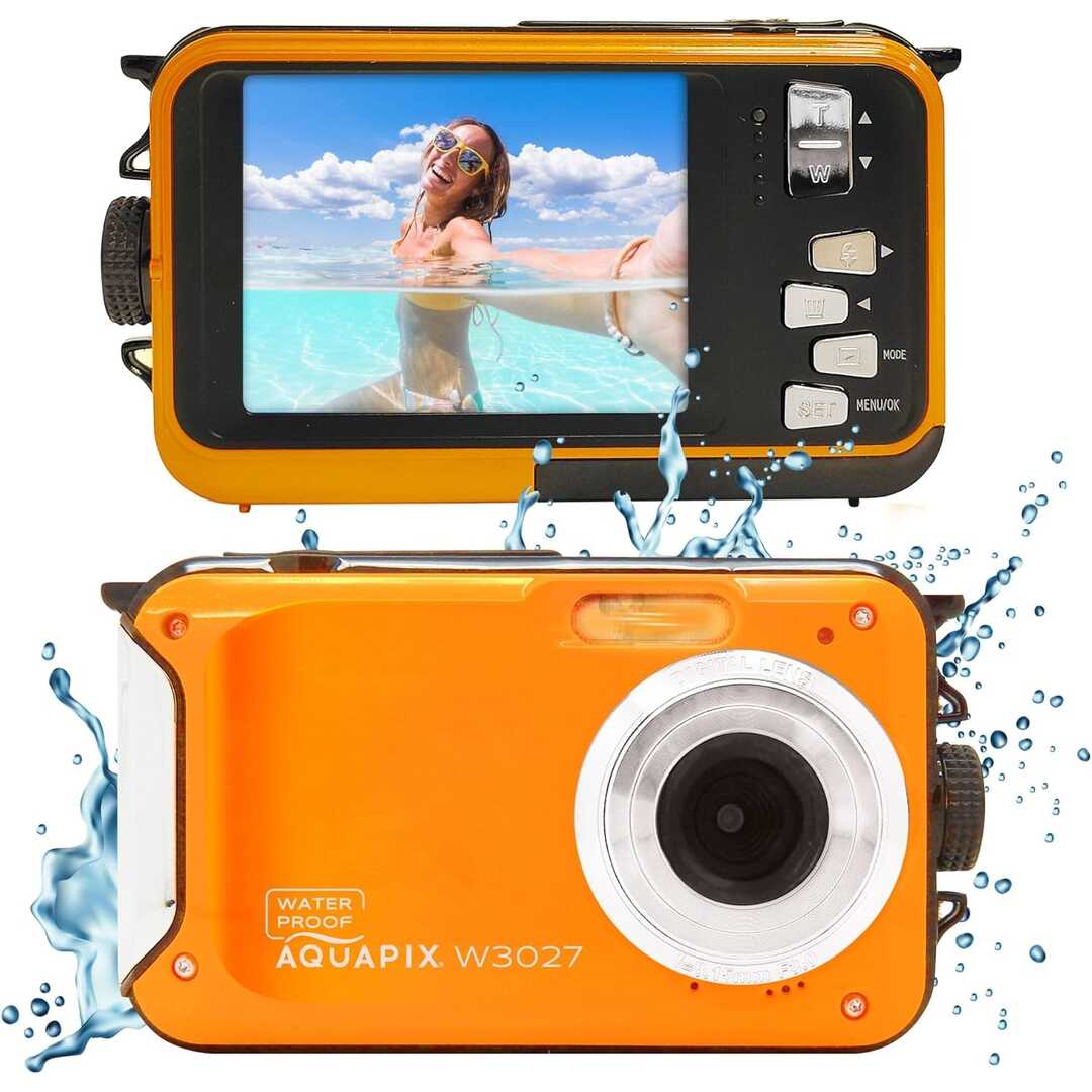 CAMARA AQUAPIX W3027 SUNSET ORANGE SUMERGIBLE