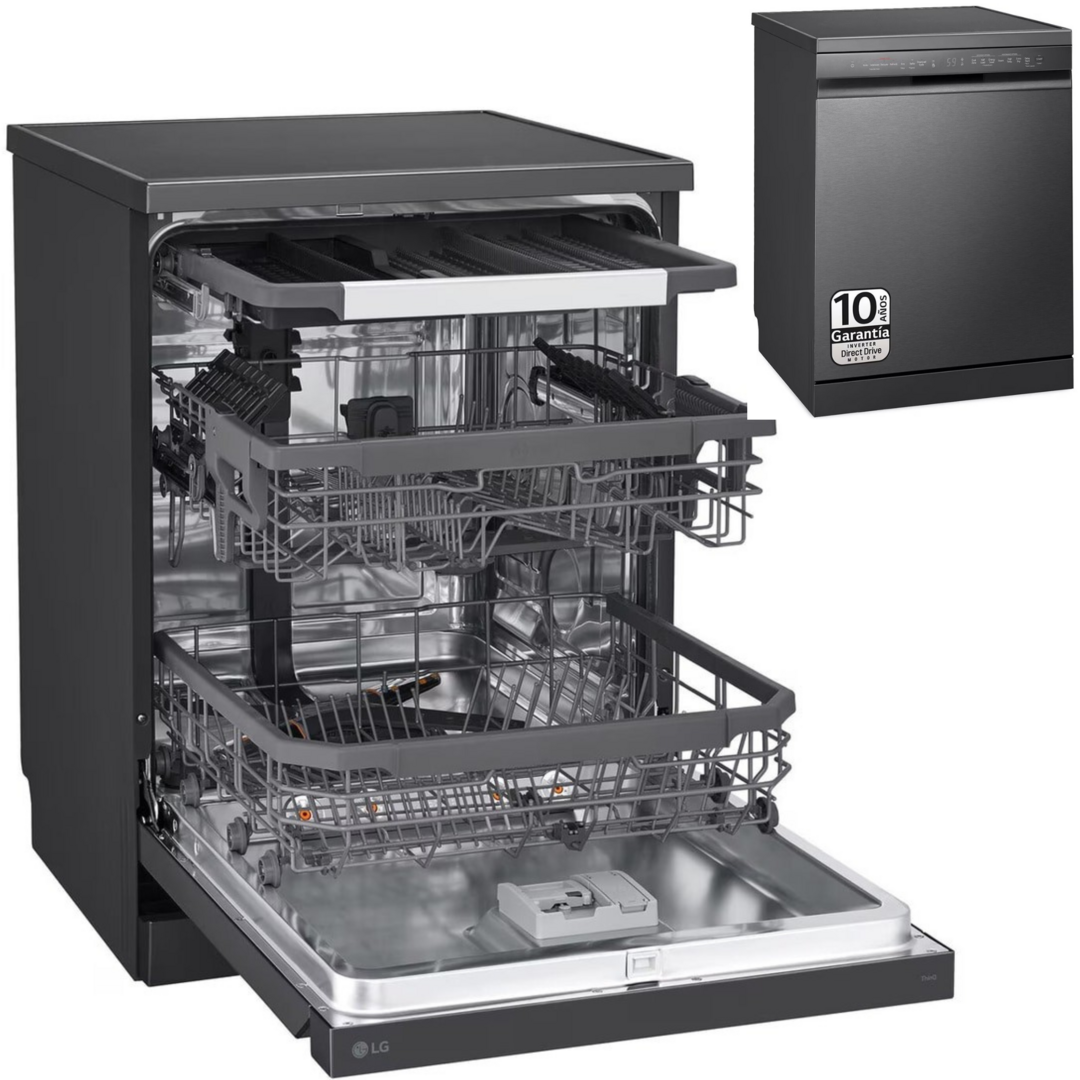 LVJ. LG DF365FMS BLACK INV. 3ªBAND QUADW DSP