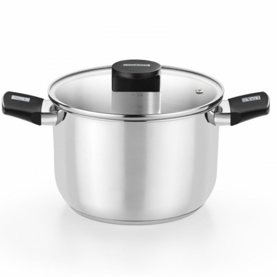 OLLA MONIX 22CM ELITE CON TAPA VIDRIO