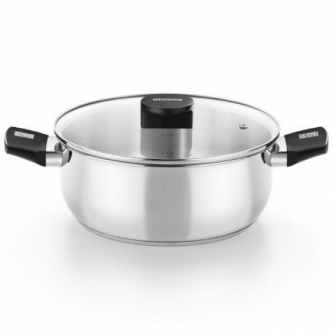 CACEROLA MONIX 18CM ELITE CON TAPA VIDRIO