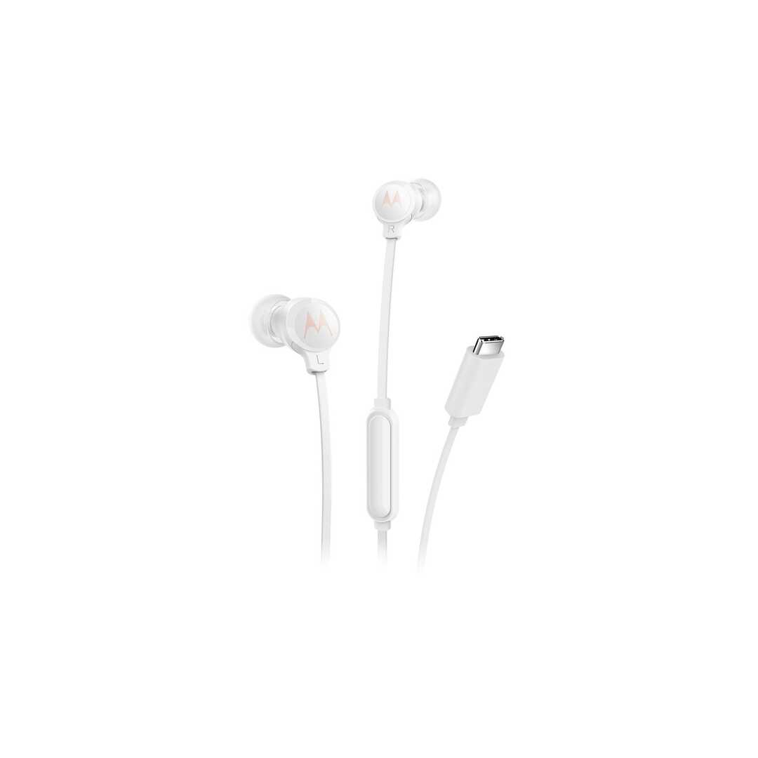AURICULARES MOTOROLA EARBUDS 3C-S USB C BLANCO