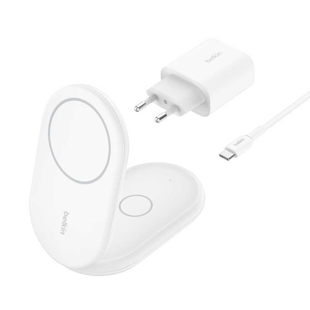 CARGADOR BELKIN QI2 15W DOS DISPOSITIVOS BLANCO
