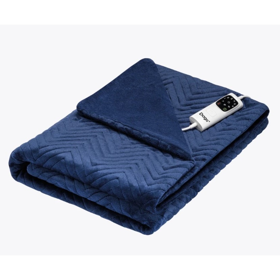 MANTA DAGA RELAX SUAVE AZUL 160X120 3P 6T LAVABLE
