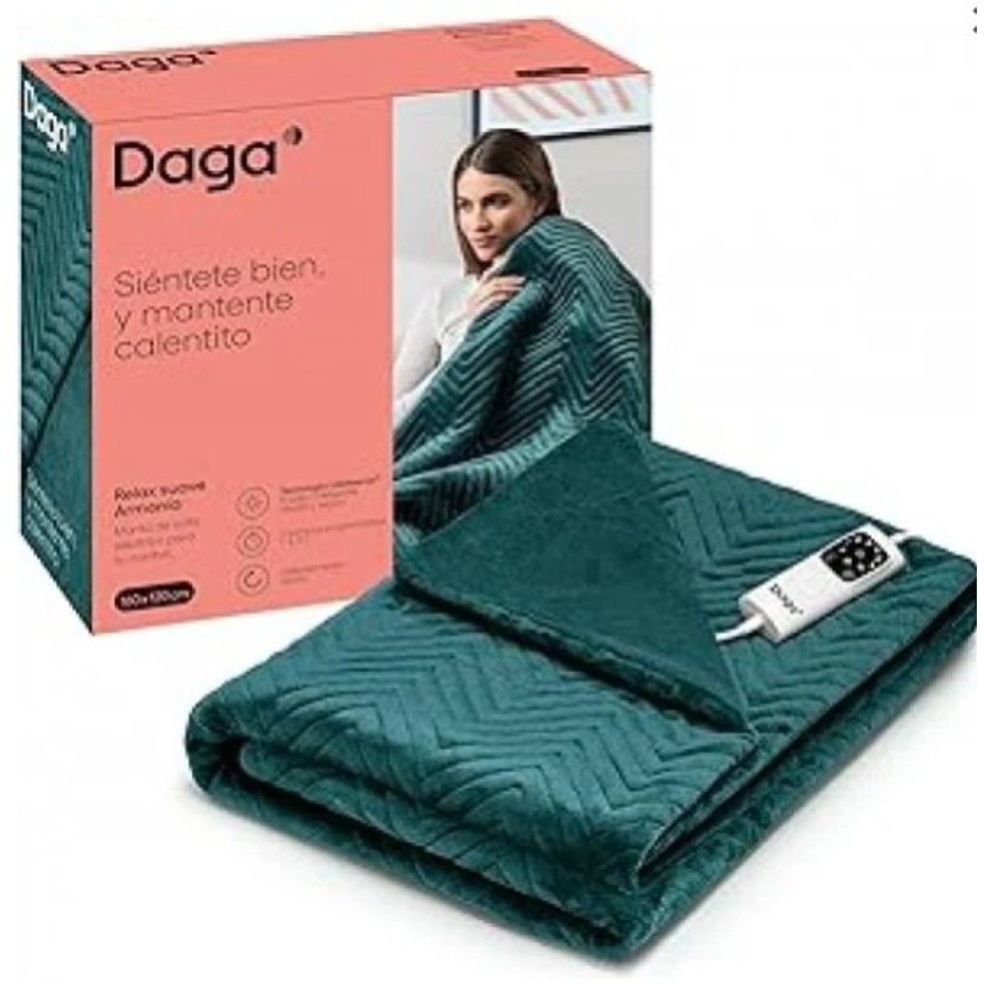 MANTA DAGA RELAX SUAVE VERDE 160X120 3P 6T LAVABLE