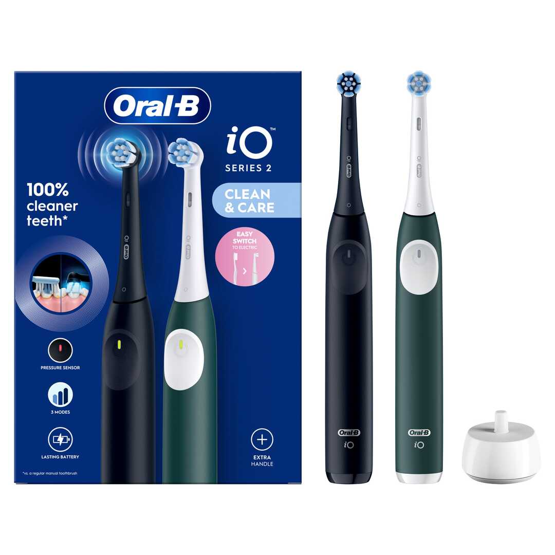 DENTAL ORALB IO2 DUO NEGRO/VERDE