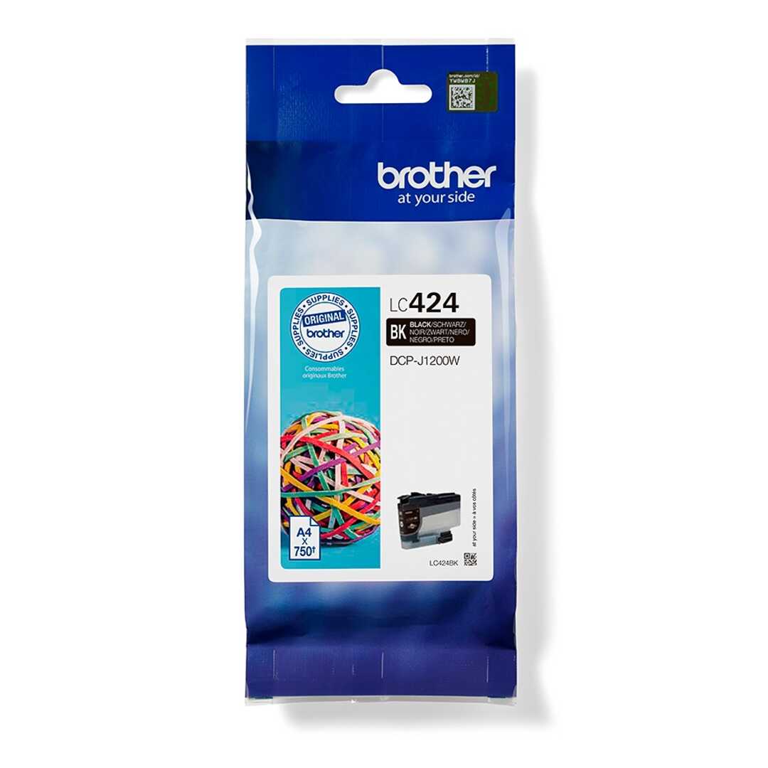 TINTA BROTHER LC424BK NEGRO DURACIÓN 750 PÁGINAS