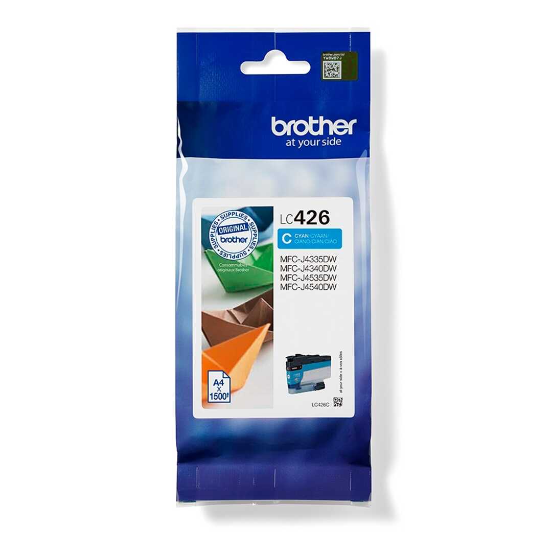 TINTA BROTHER LC426C CYAN DURACIÓN 1500 PÁG